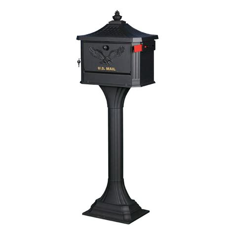 metal post box free standing|large free standing mailbox.